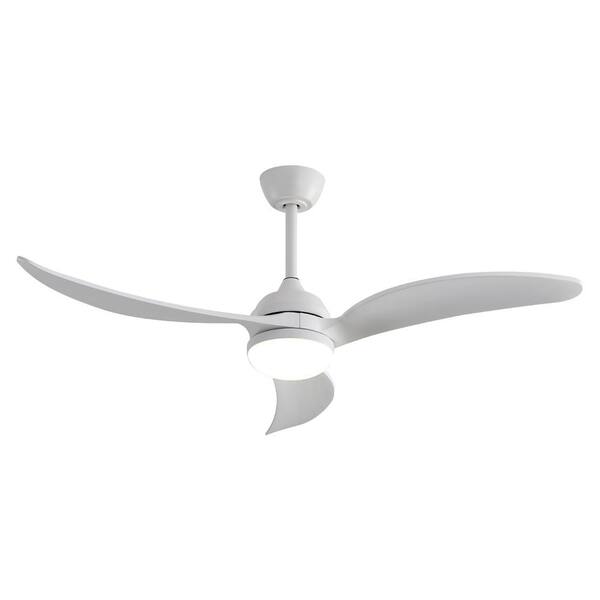 Keazile Joshua 52 in. Indoor White Ceiling Fan with Hanging Control and Reversible Motor