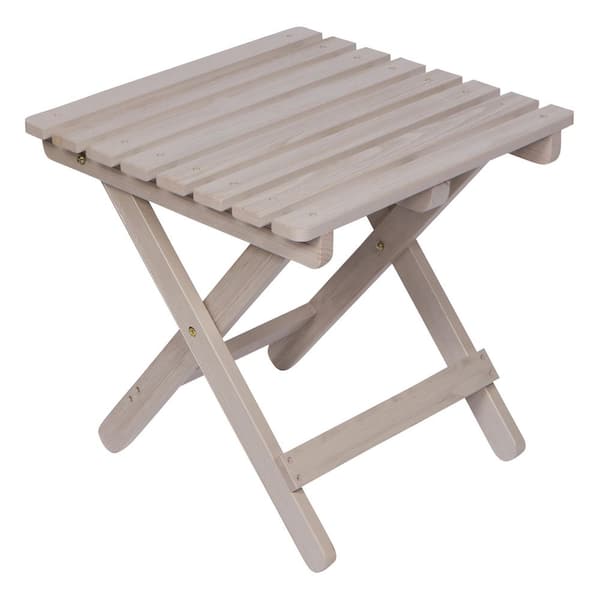 Reviews for Shine Company 19 in. Gray Square Cedar Wood Outdoor Folding ...