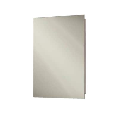 Focus 16 in. W x 26 in. H x 4-1/2 in. D Frameless Recessed Bathroom Medicine Cabinet with Polished Edge Mirror in