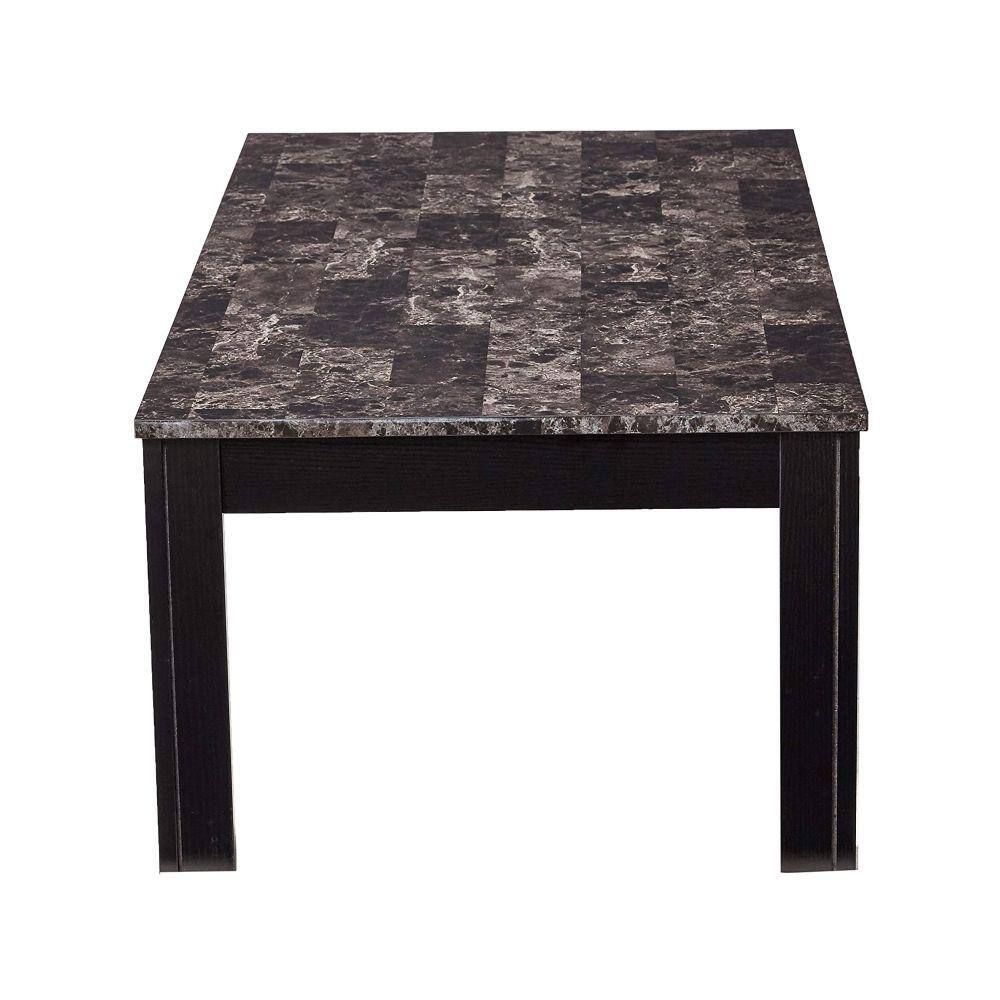 Gray Faux Marble 3-Piece Living Room Table Set