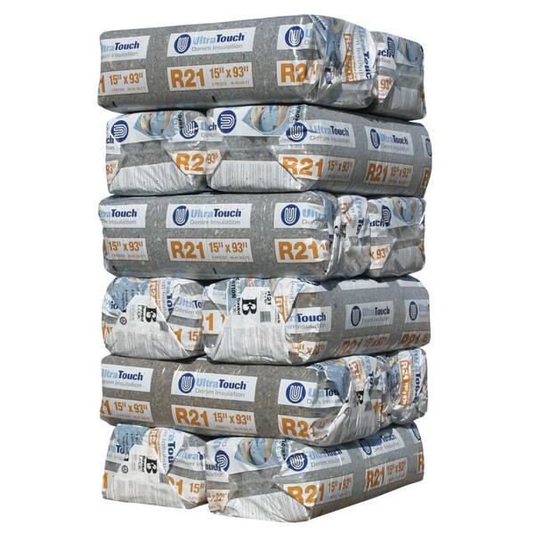 UltraTouch R-21 Denim Insulation Batts 15 in. x 93 in. (12-Bags)