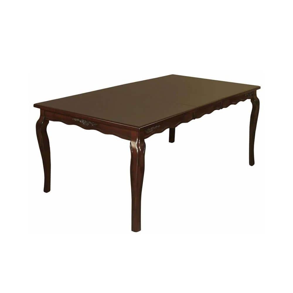 William's Home Furnishing Townsville 36 in. Rectangle Dark Walnut Wood