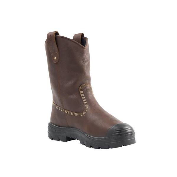 STEEL BLUE Men's Heeler Metatarsal Pull On PR Bump Cap 10 in. Work Boots - Steel Toe - Oak Size 5(W)