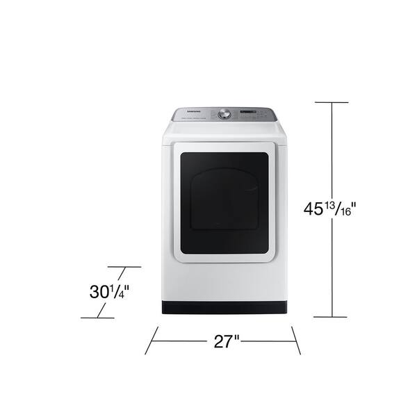 samsung washer and dryer dimensions