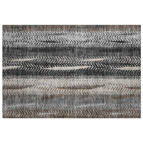Dream Shag Premium Machine Washable Abstract ADS693 Brown 2 ft. x 3 ft. Accent Rug