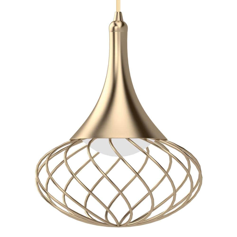 Antique Gold Mini Globe LED Pendant Light