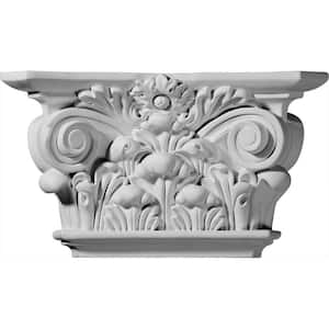 12-1/4 in. x 3-1/2 in. x 6-7/8 in. Primed Polyurethane Acanthus Leaf Capital