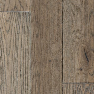 Take Home Sample - Solana French Oak Water Resistant Wirebrushed Solid Hardwood Flooring - 5 in. x 7 in.