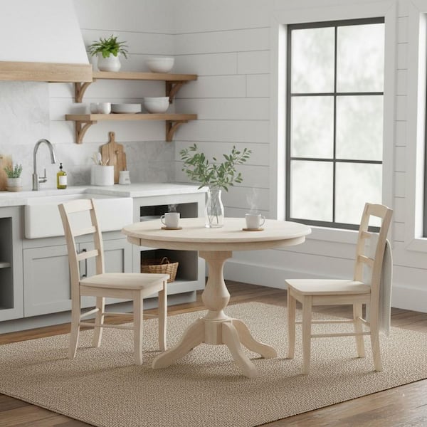 International Concepts Sophia Ready to Finish 36 in. Unfinished Round Dining Table