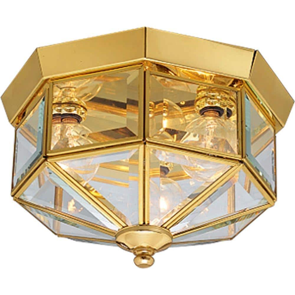 beveled glass ceiling light fixture