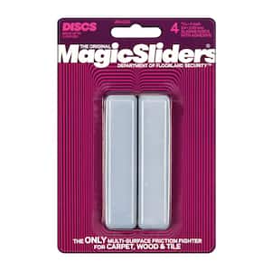 4 in. x 15/16 in. Rectangle Magic Sliders (4-Pack)