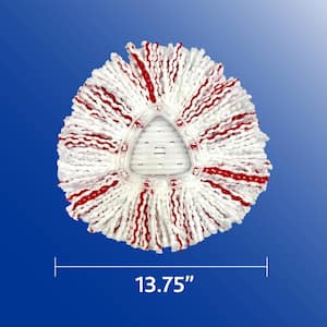 EasyWring Deep Clean Spin Mop Head Replacements, 40% More Scrubbing Power, Washable Microfiber Refills (2-Pack)