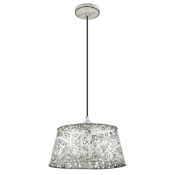100-Watt 1-Light Metal Pendant Light with Metal, No Bulbs Included