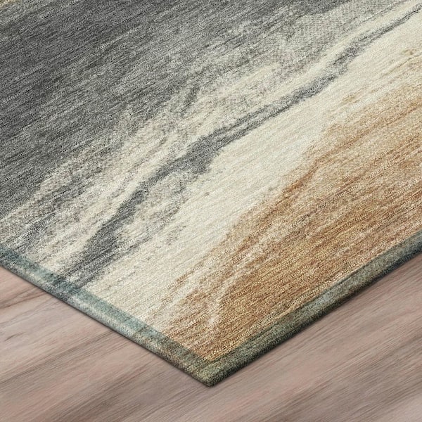 Chantille Machine Washable Indoor/Outdoor Abstract ACN3020 Gray 2 ft. x 3 ft. Accent Rug