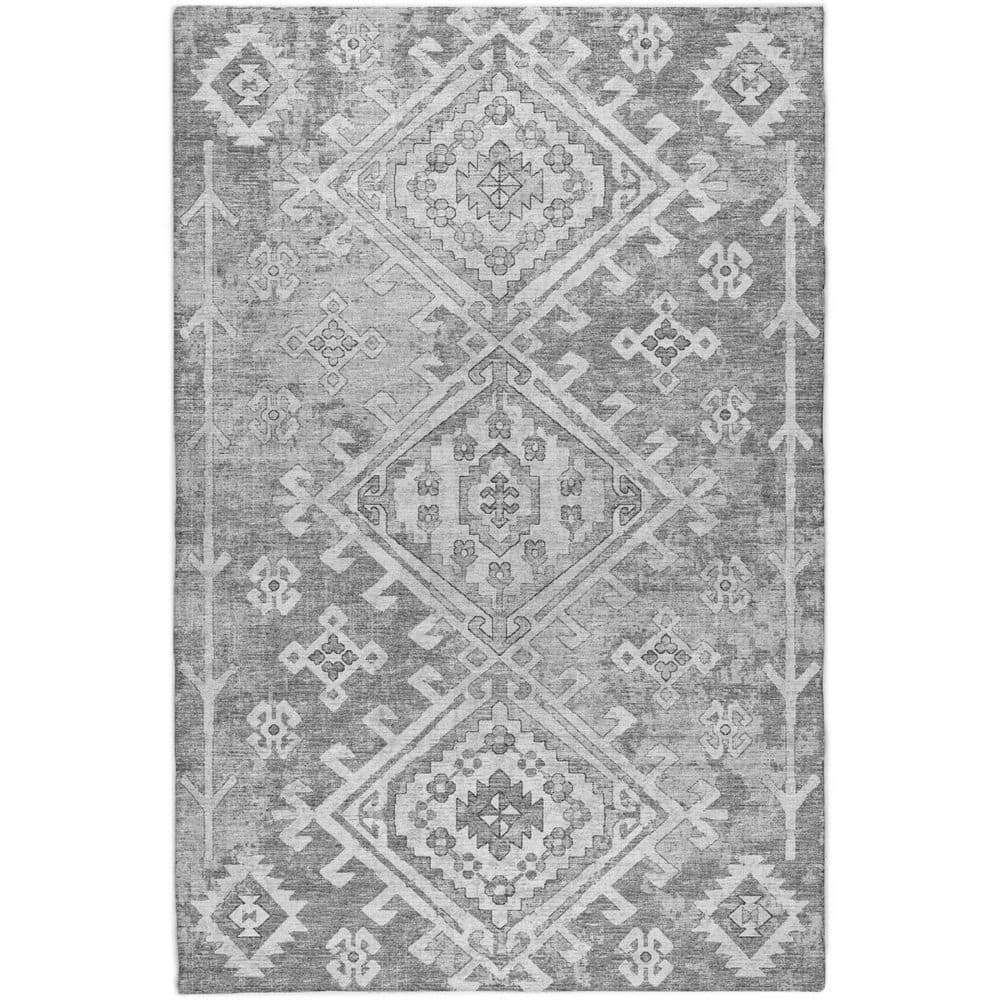 Dream Shag Premium Machine Washable Abstract ADS73 Ash 8 ft. x 10 ft. Area Rug price history on PriceWatchPro