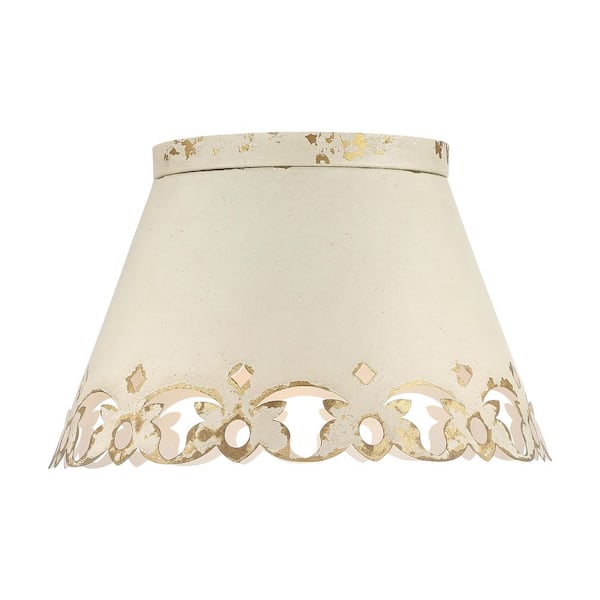 Alcott 15.375 in. 2-Light Antique Black Iron Farmhouse Flush Mount with No Shade Shade, No Bulbs Included