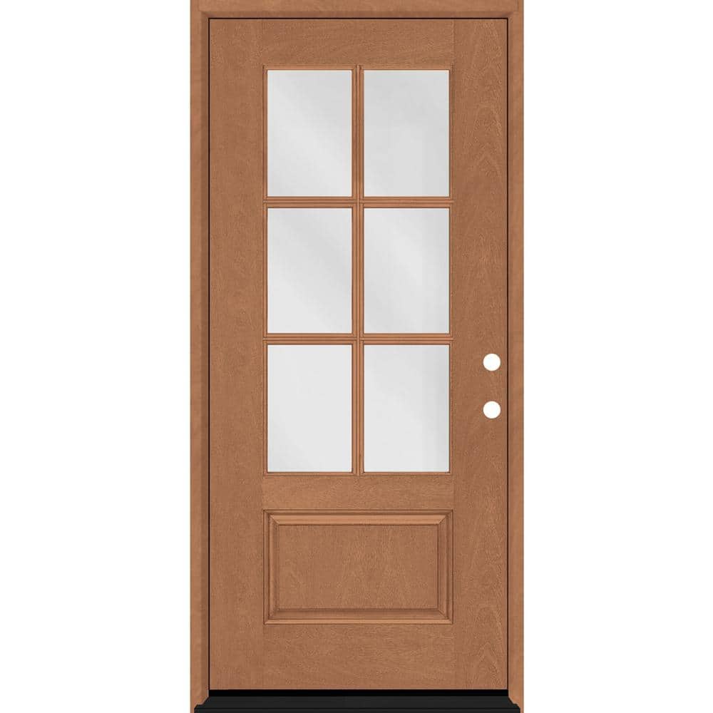 Steves & Sons Legacy Collection Customizable Fiberglass Prehung Front Door  552936 - The Home Depot