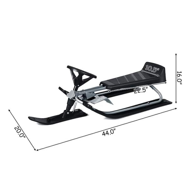 Snow Racer Sled Ski Sled Slider Board Snow Sled For Kids 100kg/220.5lb - View #9