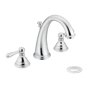Kingsley 8 in. Widespread 2-Handle High-Arc Bathroom Faucet Trim Kit in Chrome (Valve Not Included)