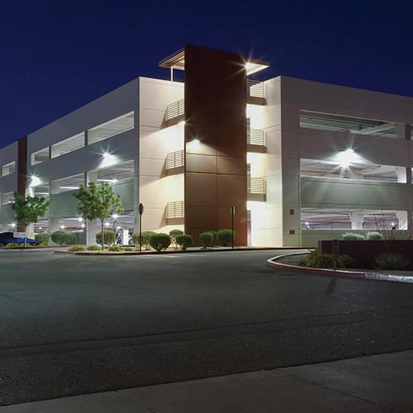 Powerwall Commercial 450-Watt Equivalent Integrated Outdoor LED Wall Pack, 6800 Lumens, Dusk to Dawn Security Light