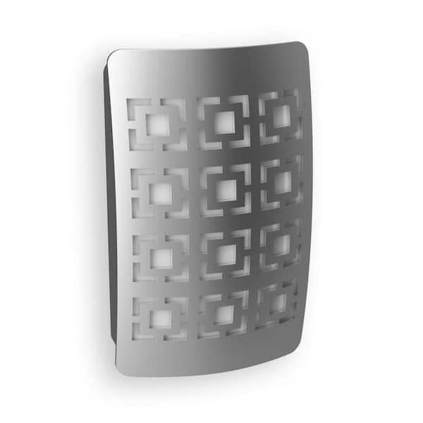 Westek Satin Nickel Geosquare Decoplug LED Night Light