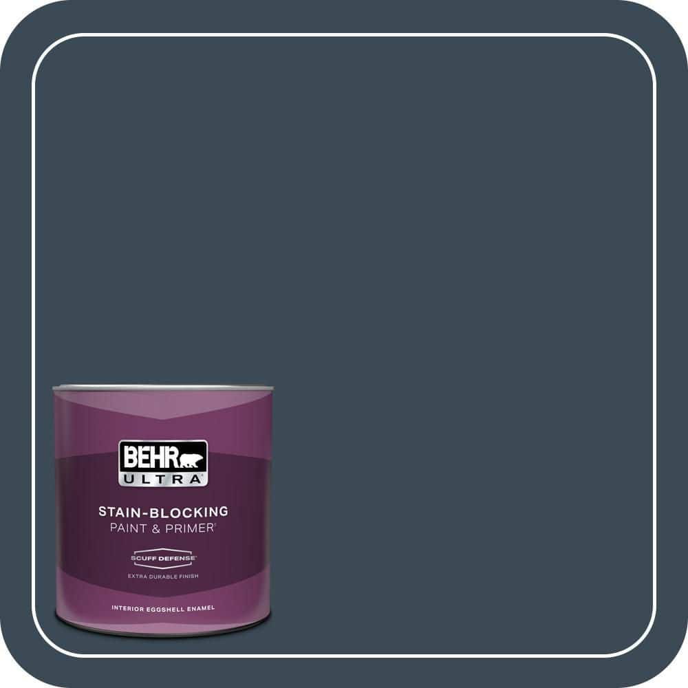1 qt. #BXC-26 New Navy Blue Extra Durable Eggshell Enamel Interior Paint & Primer price history on PriceWatchPro