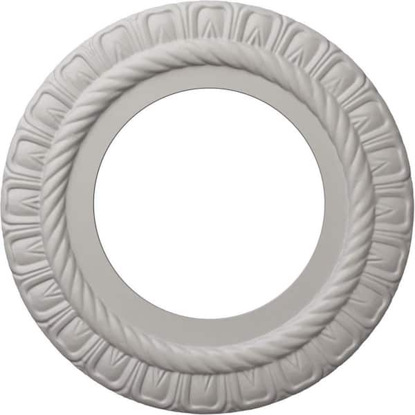 Ekena Millwork 1/2 in. x 10-5/8 in. x 10-5/8 in. Polyurethane Claremont Ceiling Medallion Moulding