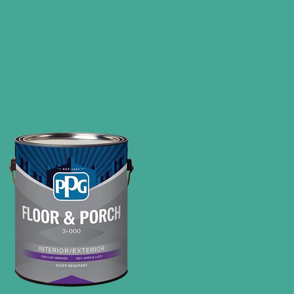 PPG 1 gal. PPG12305 Jewel Weed Satin Interior/Exterior Floor and Porch