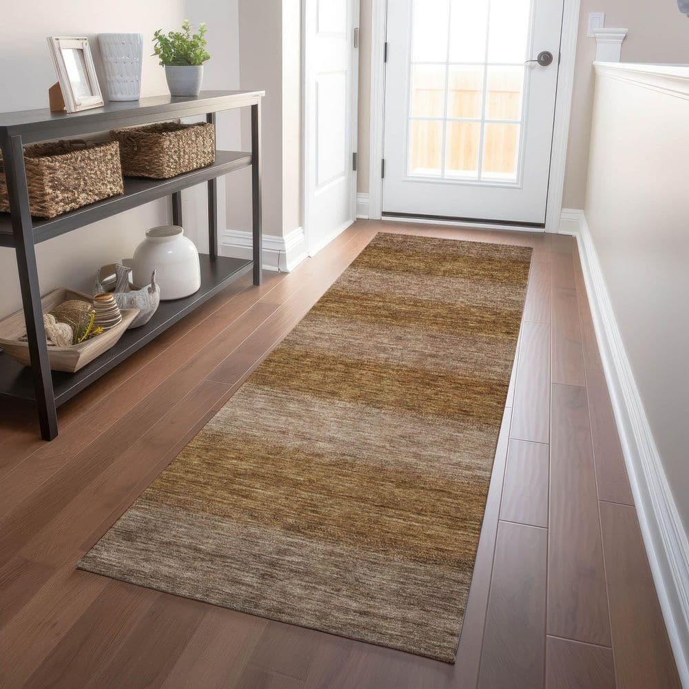 Chantille Machine Washable Indoor/Outdoor Abstract ACN1733 Brown 2 ft. 3 in. x 7 ft. 6 in. Runner Rug price history on PriceWatchPro