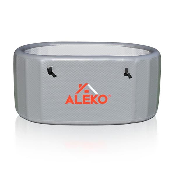 ALEKO Inflatable Cold Plunge 1-Person 0-Jet Cold Tub/Hot Tub with Locking Lid and Carry Bag