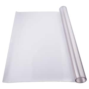 Plastic Table Cover 42 x 60 in. 2.0 mm Thick Clear Table Protector Rectangle PVC Desk Mat Waterproof and Cleaning Nature