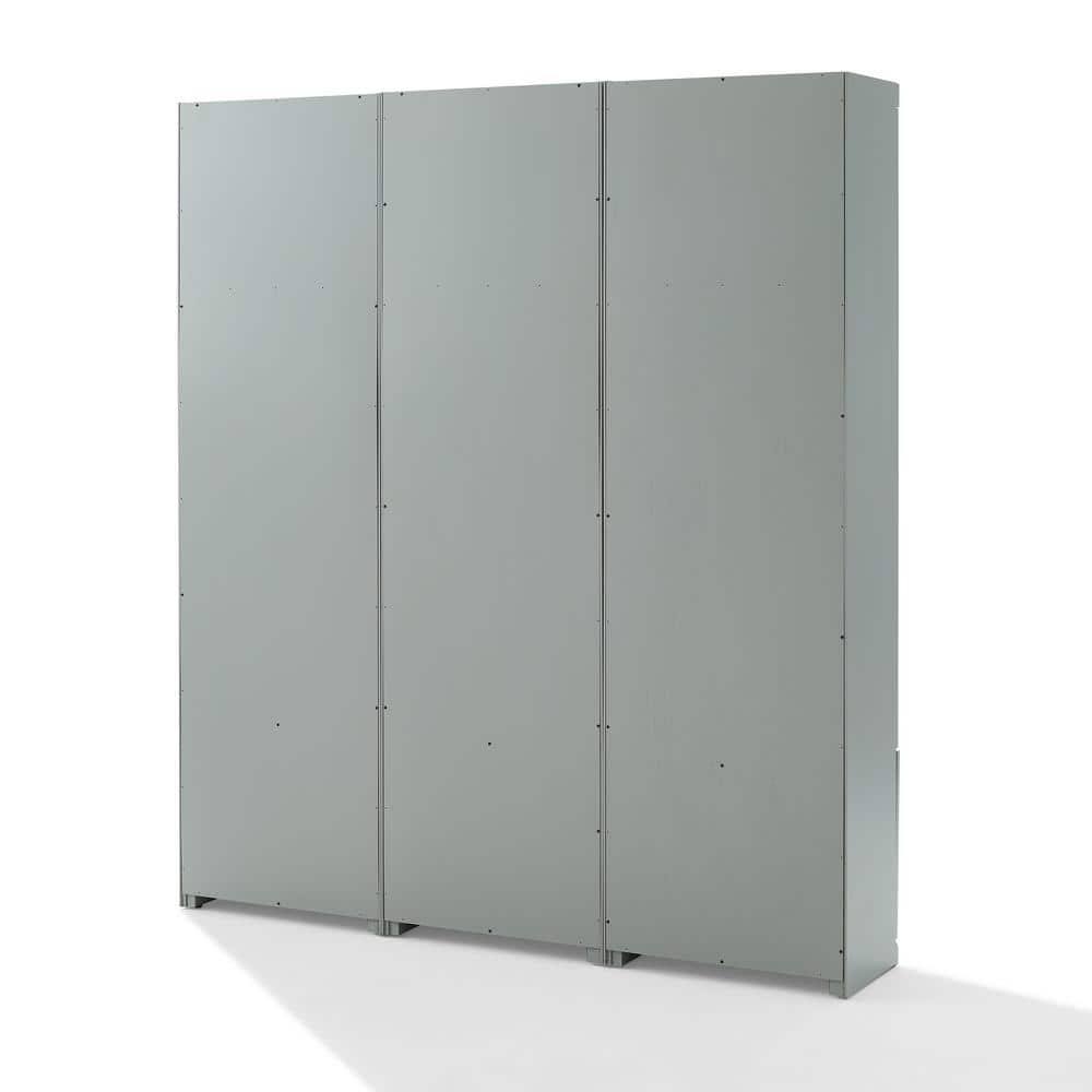 Harper Gray 3-Piece Modular Entryway Set with Pantry Closets