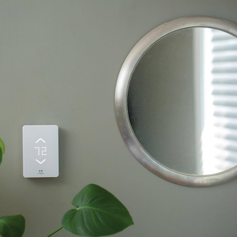 White Programmable Digital Smart Thermostat for Baseboard Heaters