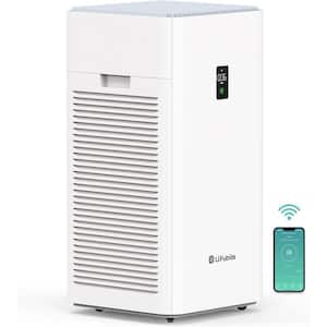 4555 Sq. Ft. True HEPA Whole House Air Purifier in white with 3-Layer Filter, Laser Dust Sensor, Timer