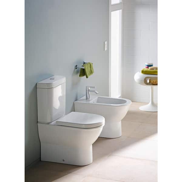 Duravit Elongated Closed Front Toilet Seat in. White
