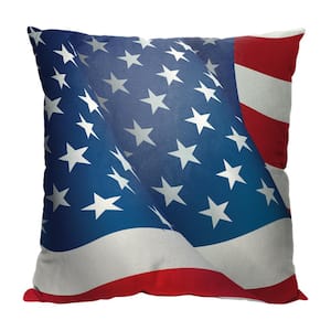 Operation Hat Trick Flag Sway Printed Thw Pillow