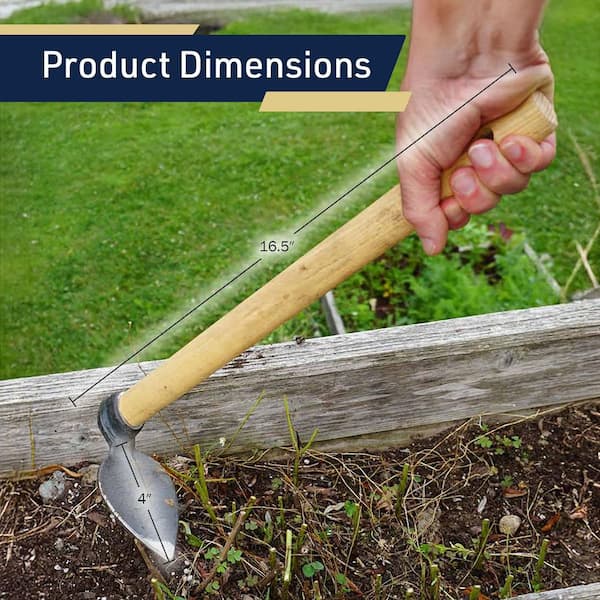 Pure Garden 16.5 in Hoe Garden Tool-Garden Hoe KC4914-28 - The