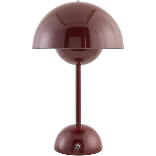 Mayotte MYT-008 12 in. H x 7 in. W x 7 in. D Accent Table Lamp, Red