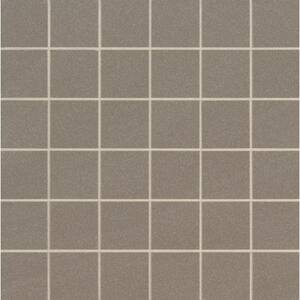 Optima Olive 12 in. x 12 in. x 10mm Polished Porcelain Mesh-Mounted Mosaic Tile (11 sq. ft. / case)