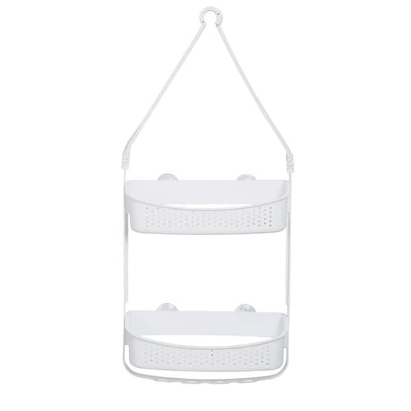 Bath Bliss 2 Way Convertible Shower Caddy in White