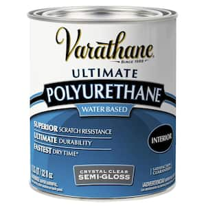 1 qt. Clear Semi-Gloss Water-Based Interior Polyurethane (2-Pack)