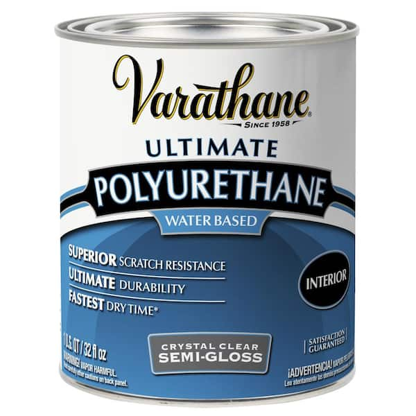 Varathane Qt Clear Semi Gloss Water Based Interior Polyurethane