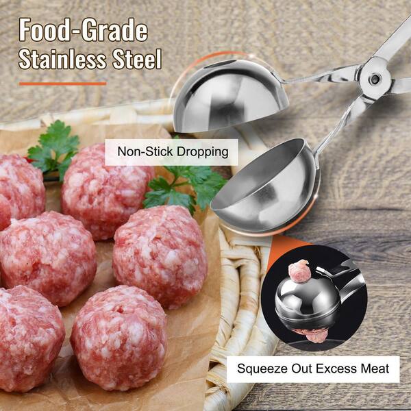 Ball Pressing Maker, Small Tools for Squeezing Meat Balls, Kitchen,  Domestic Meat Frying Ball, Ball Pressing Spoon, Fish Ball Spoon 