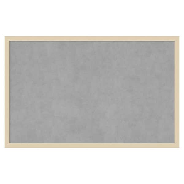 Amanti Art Svelte Natural 33 in. x 21 in Framed Magnetic Board
