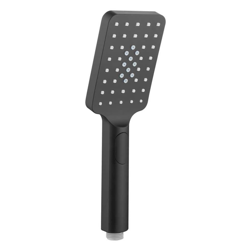 3-Spray Wall Mount Rectangle Handheld Shower Head 1.75 GPM in Matte Black price history on PriceWatchPro