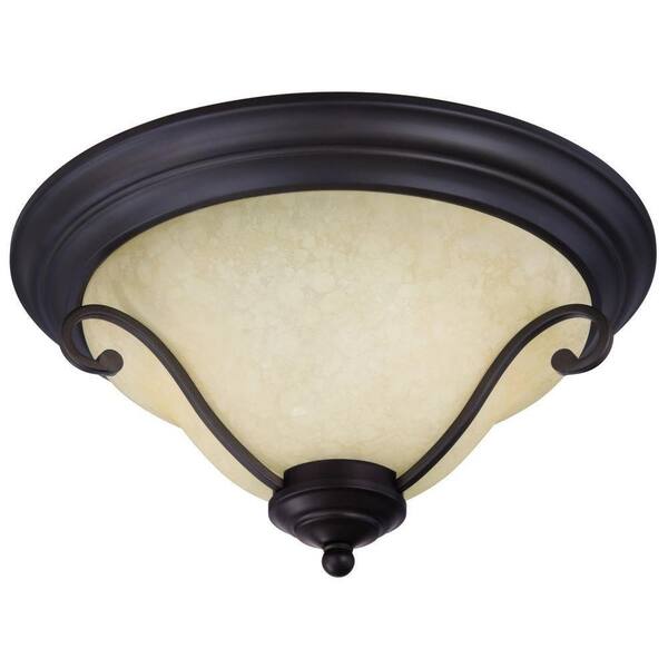 Westinghouse Callan 2-Light Oil Rubbed Bronze Flush Mount