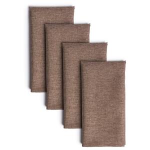 Somers 20 in. W 20 in. H Brown Solid Polyester Napkins (Set of 4)