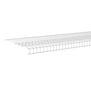 ShelfTrack 72 in. L x 16 in. D White Heavy-Duty Wire Closet Shelf