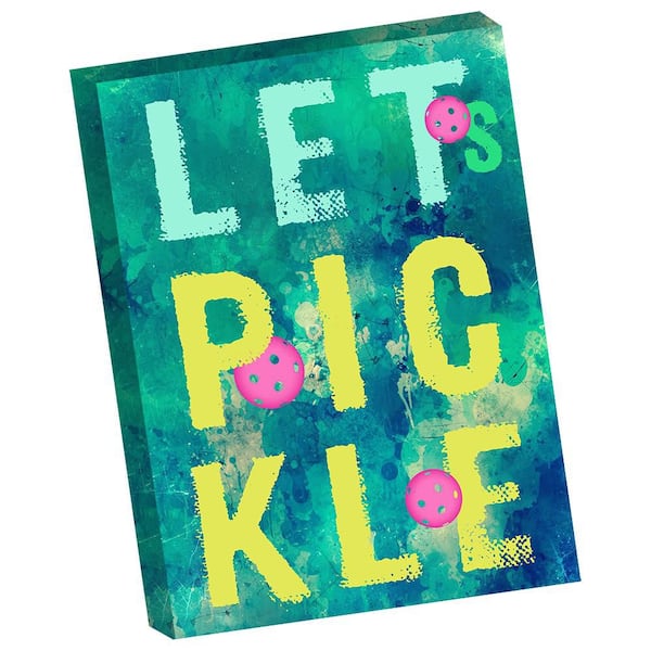 VENICE BEACH Collections Let's Pickle by Grotto Studios 1-Piece Unframed Graphic Print Typography Poster Art Print 40 in. x 30 in.