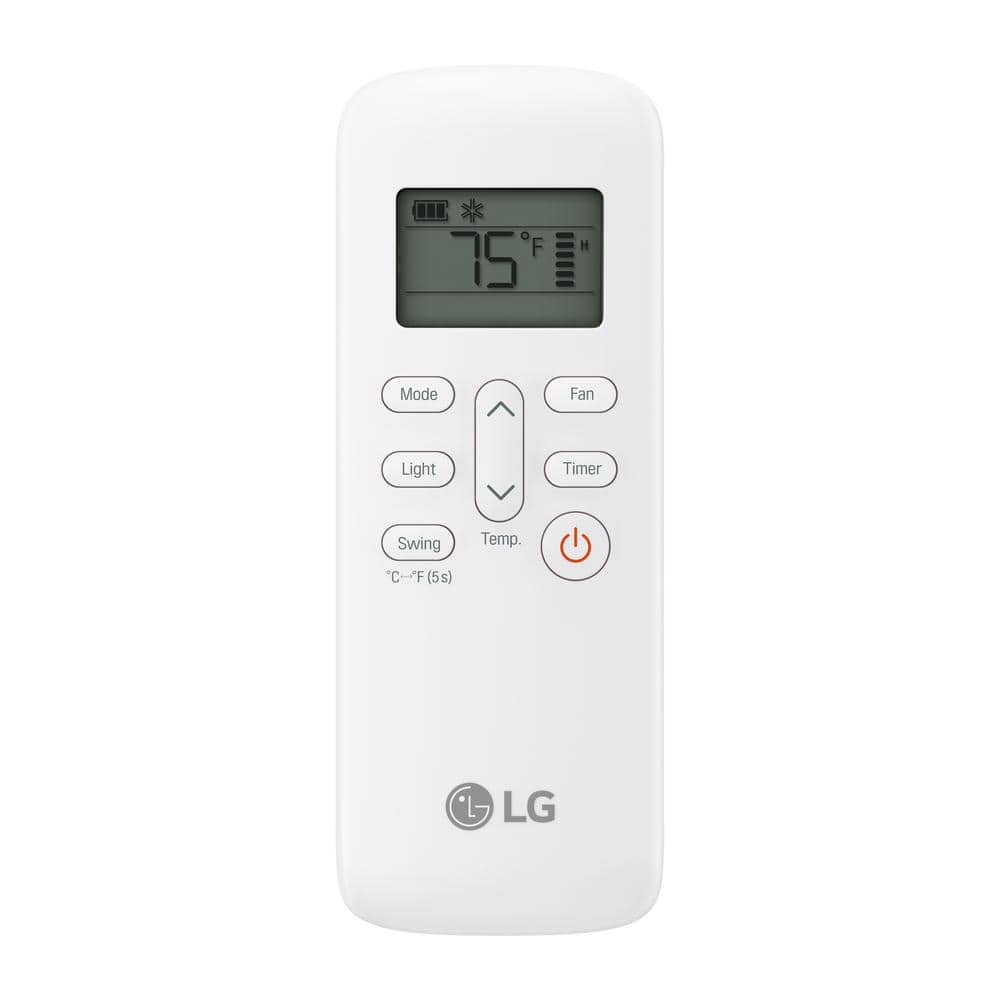 LG 10,000 BTU Black Smart Wi-Fi Portable Air Conditioner with Heater